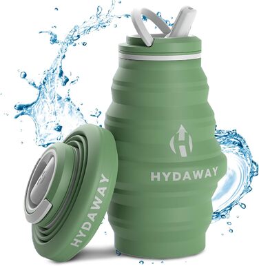Складна пляшка для води HYDAWAY 500 мл з носиком, силіконова, дорожня, харчовий силікон