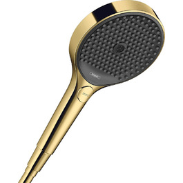 Hansgrohe Rainfinity ручний душ із 3 режимами, кругла лійка 130 мм, антикальційний, золото, преміум