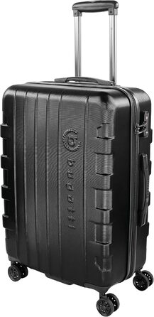 Валіза Bugatti Galatea 38L, 4 колеса, TSA, 55x38x23,5 см, чорна, середня