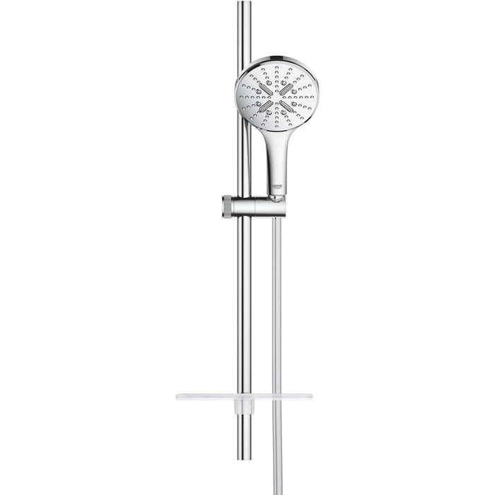 Душова лійка GROHE Vitalio SmartActive 130 Cube, 3 режими, хром, набір 900 мм, круглий