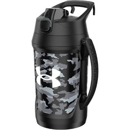 Пляшка для води Under Armour Playmaker Sport, 1,8 л, з ручкою, ізоляція, не протікає, чорна