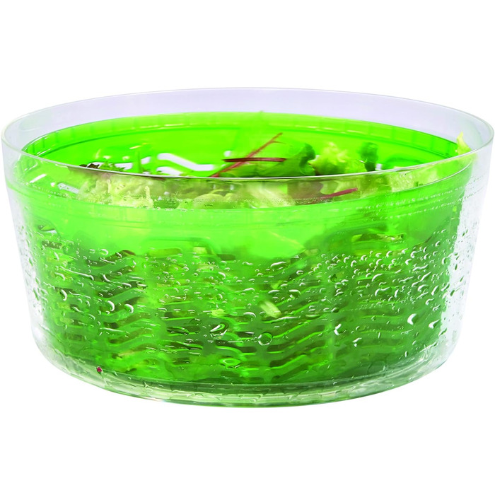 Сушарка для салату Zyliss Swift Dry, 6 л, пластик, зелена, салатниця, Aquavent технологія