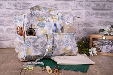 Творча сумка для рукоділля Hobby Gift, бавовна, 13x36x31 см