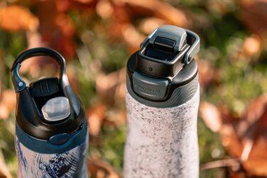 Термобутилка Contigo Ashland Chill з трубочкою, нержавіюча сталь, 590 мл, герметична спортивна пляшка для води, для велоспорту і туризму (Cloudburst)