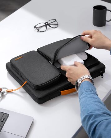 tomtoc 360° Захисний чохол для ноутбука 16'' MacBook Pro M4/M3/M2/M1 Pro/Max (2019-2024), сумка для ноутбука, сумісна з ASUS Vivobook 15/16, Dell Inspiron 15