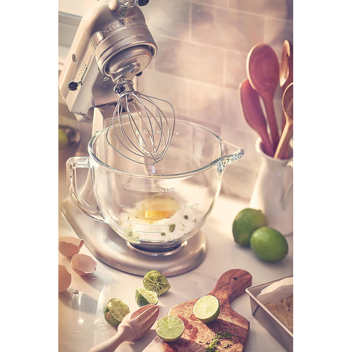 Миска для змішування KitchenAid KSM5GB, скляна з мірним маркуванням