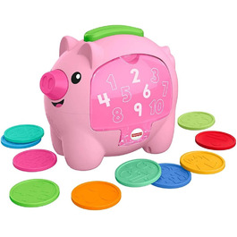 Fisher-Price Сміх та Навчання Лічильна Скарбничка, музична іграшка для малюків, багатобарвна