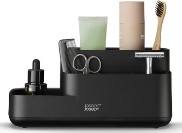 Органайзер для ванної Joseph Joseph EasyStore, матовий чорний, для зберігання аксесуарів у ванну кімнату