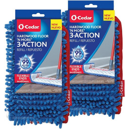 Запаска для швабри O-Cedar Dual-Action, мікрофібра, двостороння