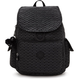 Рюкзак Kipling CITY PACK середній, коричневий, вишивка Signature