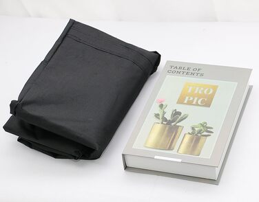 Набір з 3 чорних органайзерів iwill CREATE PRO 27,5×16,5×13,8 см з ручками і 3-сторонньою блискавкою для зберігання подарунків, святкових декорацій та ялинкових іграшок