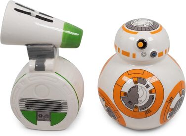 Керамічні сільничка і перечниця Star Wars BB-8 та D-O, набір 2 шт.