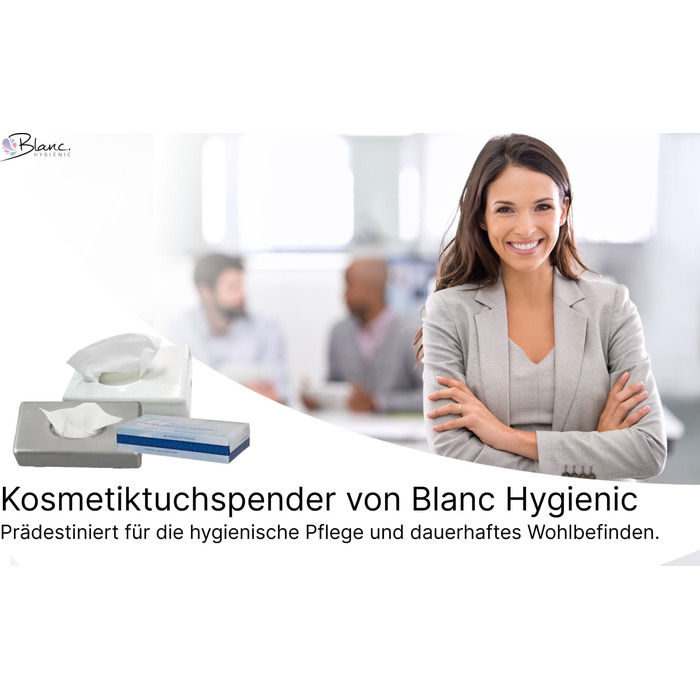 Диспенсер для косметичних та вологих серветок Blanc HYGIENIC Futura, настінний, пластиковий, 100 аркушів, білий