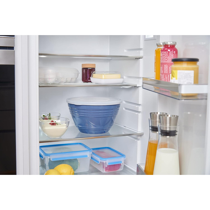 Миска для змішування Emsa Prep&Bake 4,15 л з кришкою, пластикова, для зберігання в холодильнику, нековзке дно, стабільна, підходить для миття в посудомийній машині, штабельована