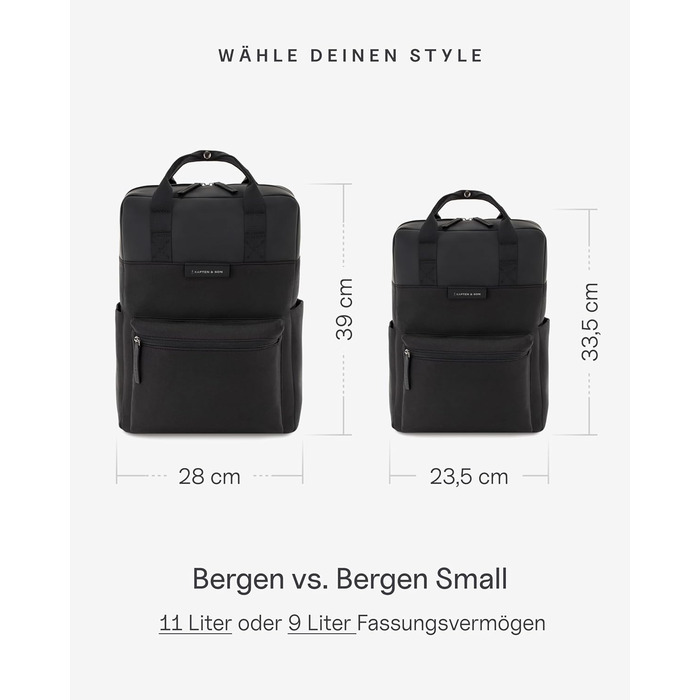 Міський рюкзак Kapten & Son Bergen для жінок і чоловіків, водовідштовхувальний, для ручної поклажі, daypack