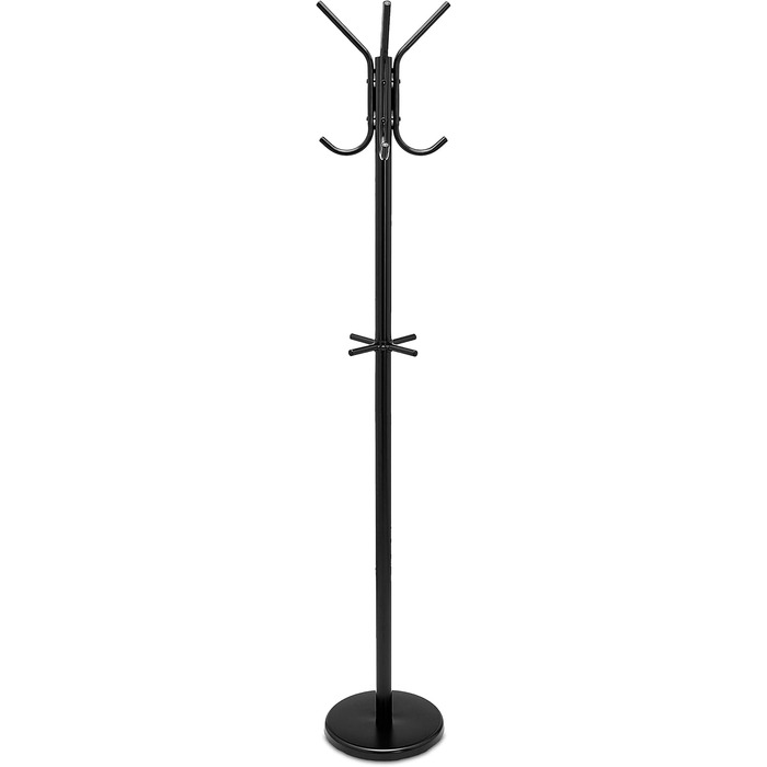 Вішалка для одягу та капелюхів Amazon Basics, 29.5x29.5x167 см, чорна