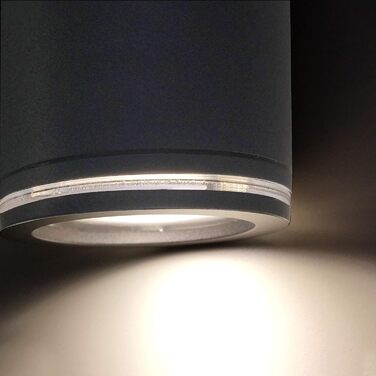 Смарт LED прожектор Steinel Spot DUO SC Connect для вулиці з датчиком руху, димований, керування через додаток, 7 Вт, 3000K, антрацит