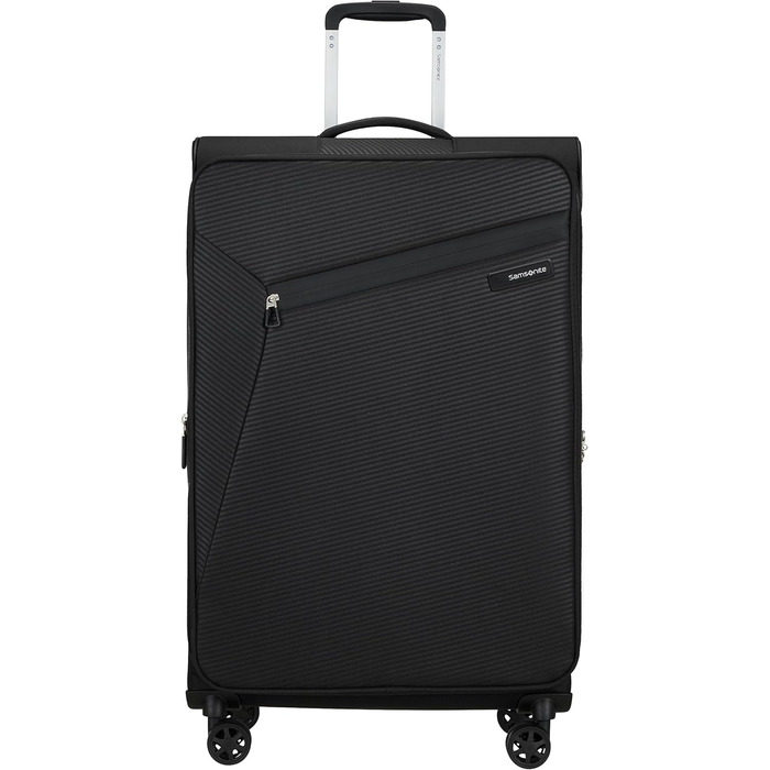 Валіза Samsonite Litebeam Spinner L, розширювана, 77 см, 103/111 л, чорна