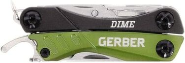 Мультитул Gerber Dime 12 в 1, кишеньковий, чорний, 1014030 (зелений, EU)