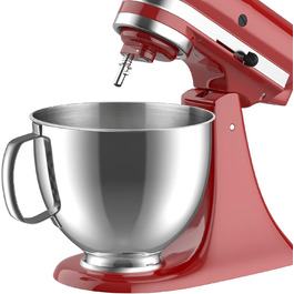 Миска з нержавіючої сталі GVODE для KitchenAid 4,5-5 л – аксесуар для міксера, металева чаша для кухонної машини