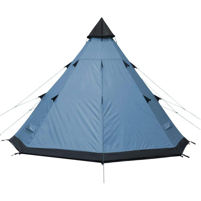 Намет your GEAR Lido Tipi для 3-4 осіб, кемпінговий з підлогою, захистом від комах, висока стеля, пірамідальний, UV 50+, водостійкість 5000 мм, для фестивалів