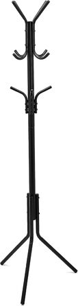 Вішак для одягу та капелюхів Amazon Basics, металевий, 29.5x29.5x167 см, чорний