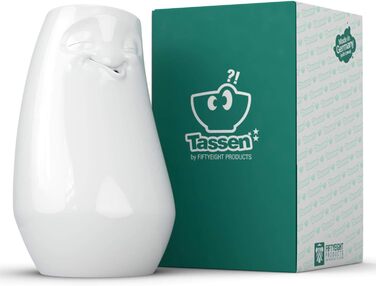 Ваза FIFTYEIGHT PRODUCTS Tassen Entspannt, порцелянова, 23 см, біла, Німеччина