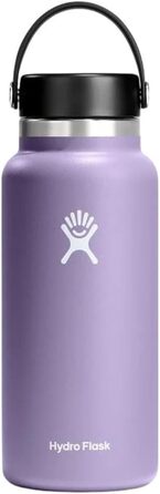 Термобутилка HYDRO FLASK 1180 мл із нержавіючої сталі, ізольована спортивна пляшка з герметичною кришкою Flex Cap, для води, для спорту, колір Moonshadow, можна мити в посудомийній машині