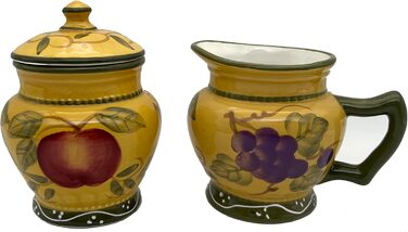 Делюкс набір цукорниця та молочник Tuscan Collection, ручний розпис ACK
