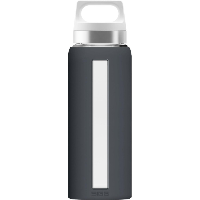 SIGG Dream пляшка для води 0.65 л, скляна, термостійка, герметична, з силіконовим чохлом, без шкідливих домішок