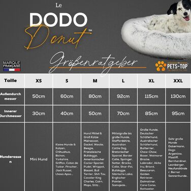 Ліжко для собак середніх порід з миючим чохлом, круглий лежак 80 см, перлово-сірий, універсальний для собак і котів