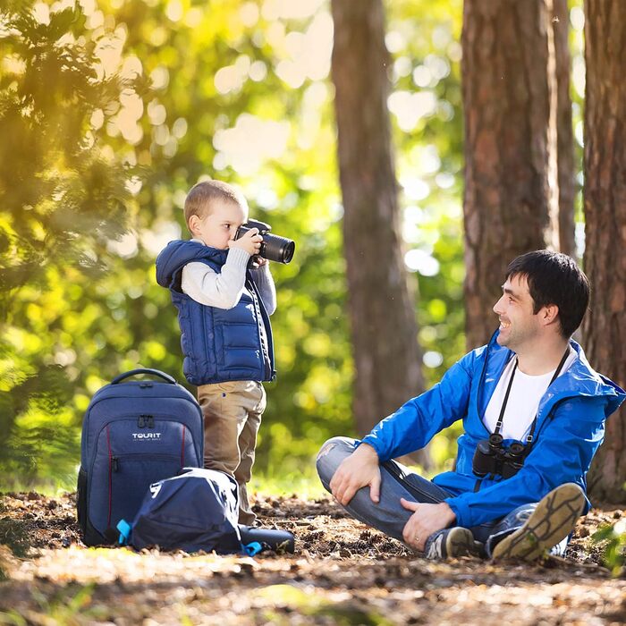 TOURIT ізотермічний рюкзак-холодильник 22 л, водонепроникний, для пікніка, барбекю, кемпінгу, подорожей, покупок, синій