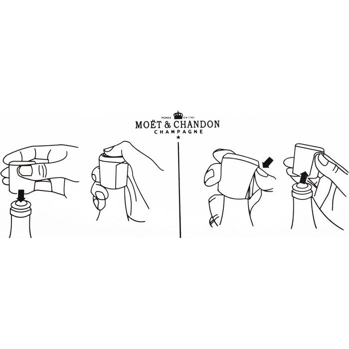 Золота пробка для шампанського Moet & Chandon, аксесуар для бару та декору
