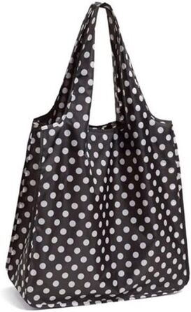 Жіноча багаторазова сумка для покупок Kate Spade New York з написом Get Carried Away, чорні точки