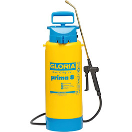 Обприскувач Gloria Prima 8, 8 л, садовий для гербіцидів, з латунною штангою та регульованою латунною насадкою, з підставкою