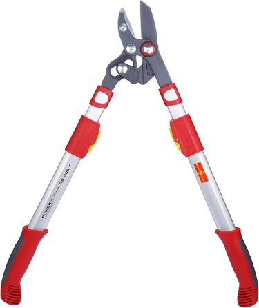 Секатор для гілок WOLF Garten Amboss Premium Plus POWER CUT, червоний/сірий, довжина 650-900 мм
