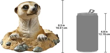Фігурки сурикатів Design Toscano Kalahari, полімер, 21,5x10x16,5 см, декор для дому та саду
