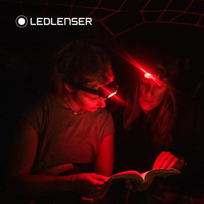 Налобний ліхтар Ledlenser HF4R Core, 500 люмен, LED, акумуляторний, водонепроникний IP68, з червоним світлом для outdoor-активностей