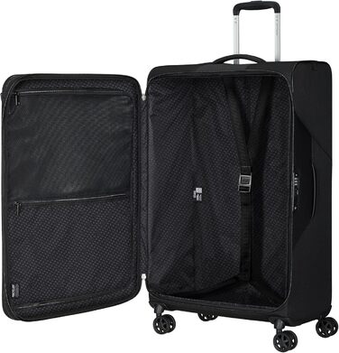 Валіза Samsonite Litebeam Spinner L, розширювана, 77 см, 103/111 л, чорна