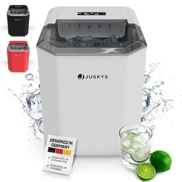 Льодогенератор Juskys IceOracle, міні, 12 кг/день, білі, кубики для коктейлів за 6-13 хв