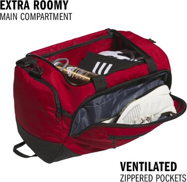 Сумка-рюкзак adidas Defender 5 FW24, 100 л, червона/біла, універсальна