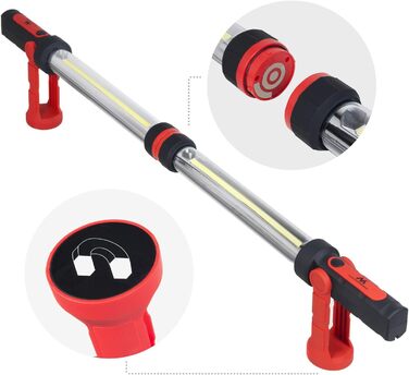 Лампа для майстерні Maclean MCE230 COB LED XXL, 2 шт., робоча лампа з магнітом і гачком, подвійний режим, 1200 люмен