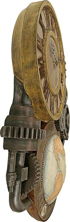 Скульптурний настінний годинник Design Toscano, 5x15x44,5 см, декоративний годинник для інтер’єру