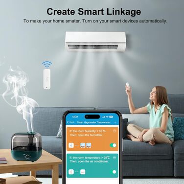 Wi-Fi термометр-гігрометр з додатком, датчик температури та вологості для дому, сумісний з Alexa, збереження даних, 4 шт.