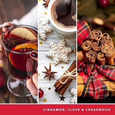 Ароматна свічка Yankee Candle Signature Sparkling Cinnamon, велика тумблер-свічка з тривалим горінням, соєвий віск