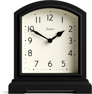 Камінний годинник JONES CLOCKS Tavern, класичний дизайн, настільний, для вітальні, спальні, офісу, полички, зелений/чорний
