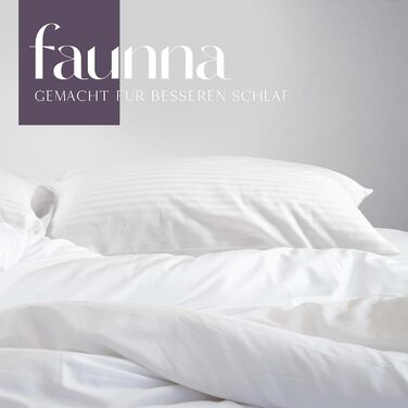 Комплект наволочок Faunna 50x80 см, 6 шт, 100% довговолокниста бавовна, тихі та дихаючі наволочки для подушок