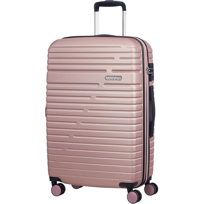 Валіза American Tourister Aero Racer Spinner 68 см, розширювана, 75.5 л, рожевий, легка, на 4 колесах