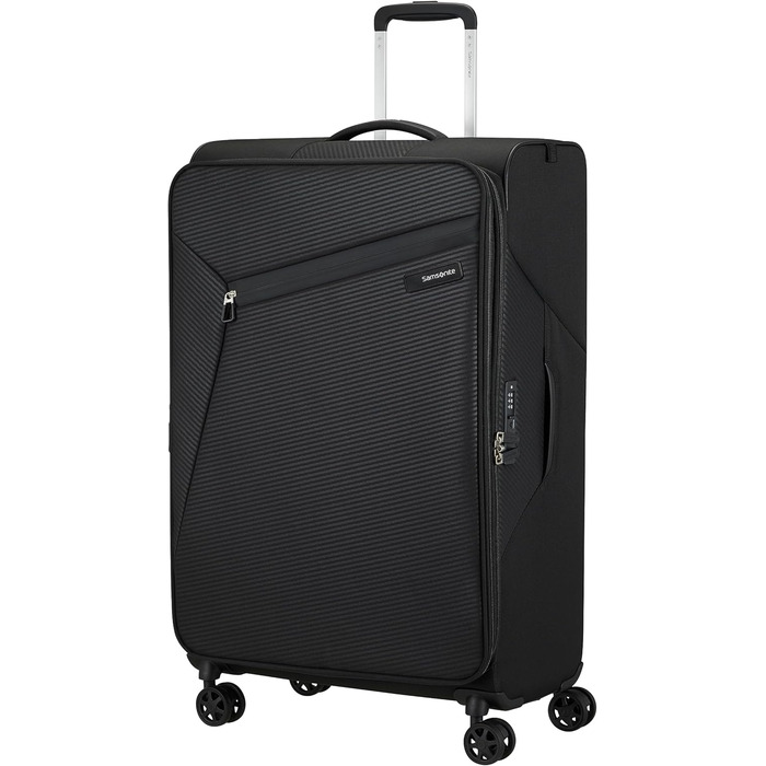 Валіза Samsonite Litebeam Spinner L, розширювана, 77 см, 103/111 л, чорна
