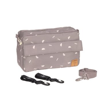 LÄSSIG органайзер для дитячого візка, сумка на плече, з кріпленням, Casual Buggy Organizer Bag Blocks taupe